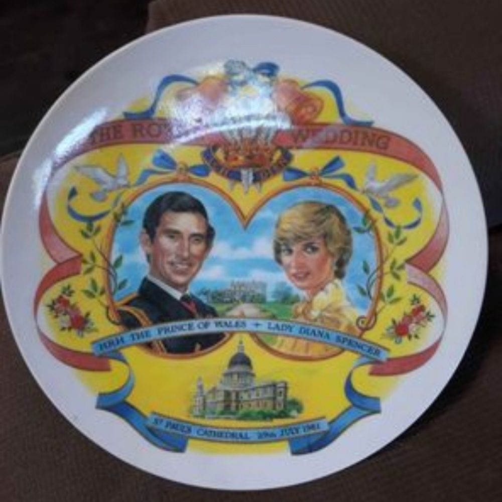 Royal wedding 1981 wedding plate